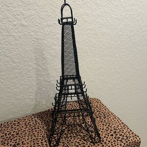 Black Eiffel Tower Wire Art Sculpture